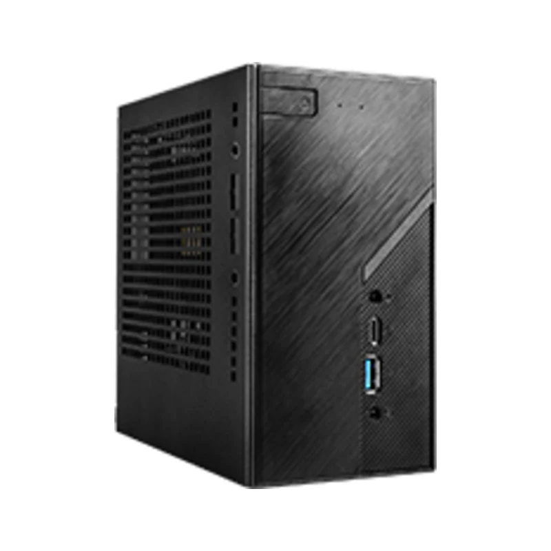 ASRock DeskMini B860 barebone viewed from the front-left